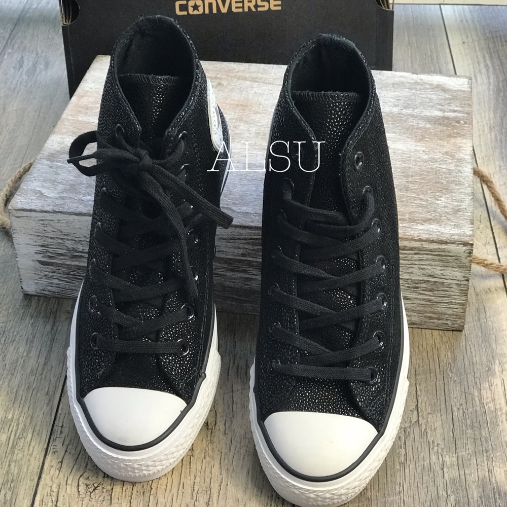 Converse Ctas Stingray Metallic HI Black W AUTHENT - Picture 3 of 7